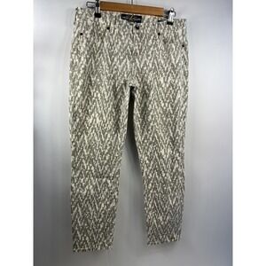 Lucky Brand Lucky You Sofia Capri Jeans Women's Size 8/29‎ Camo 5 Pocket Stretch